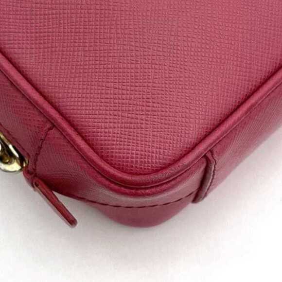 PRADA Pink Leather Saffiano Shoulder Bag - Picture 6 of 11